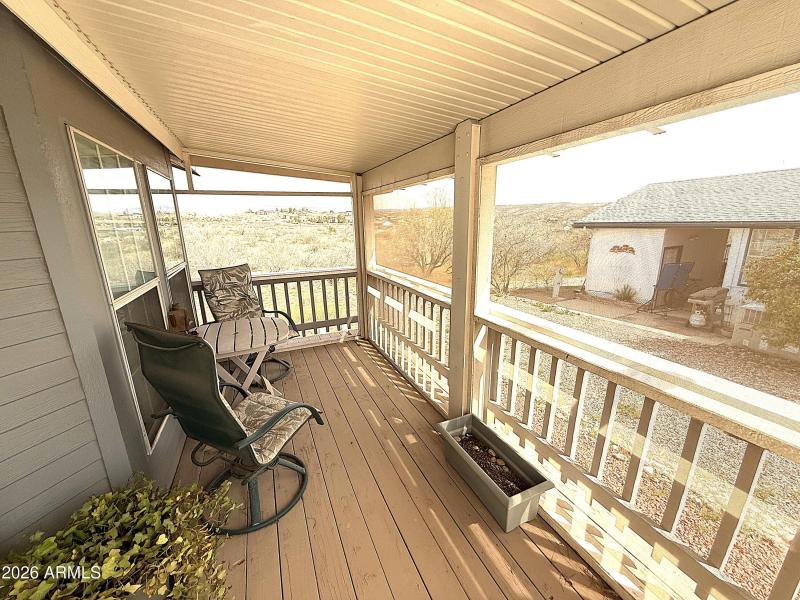 screened porch view