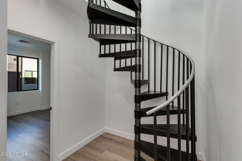 Spiral Staircase to Rooftop