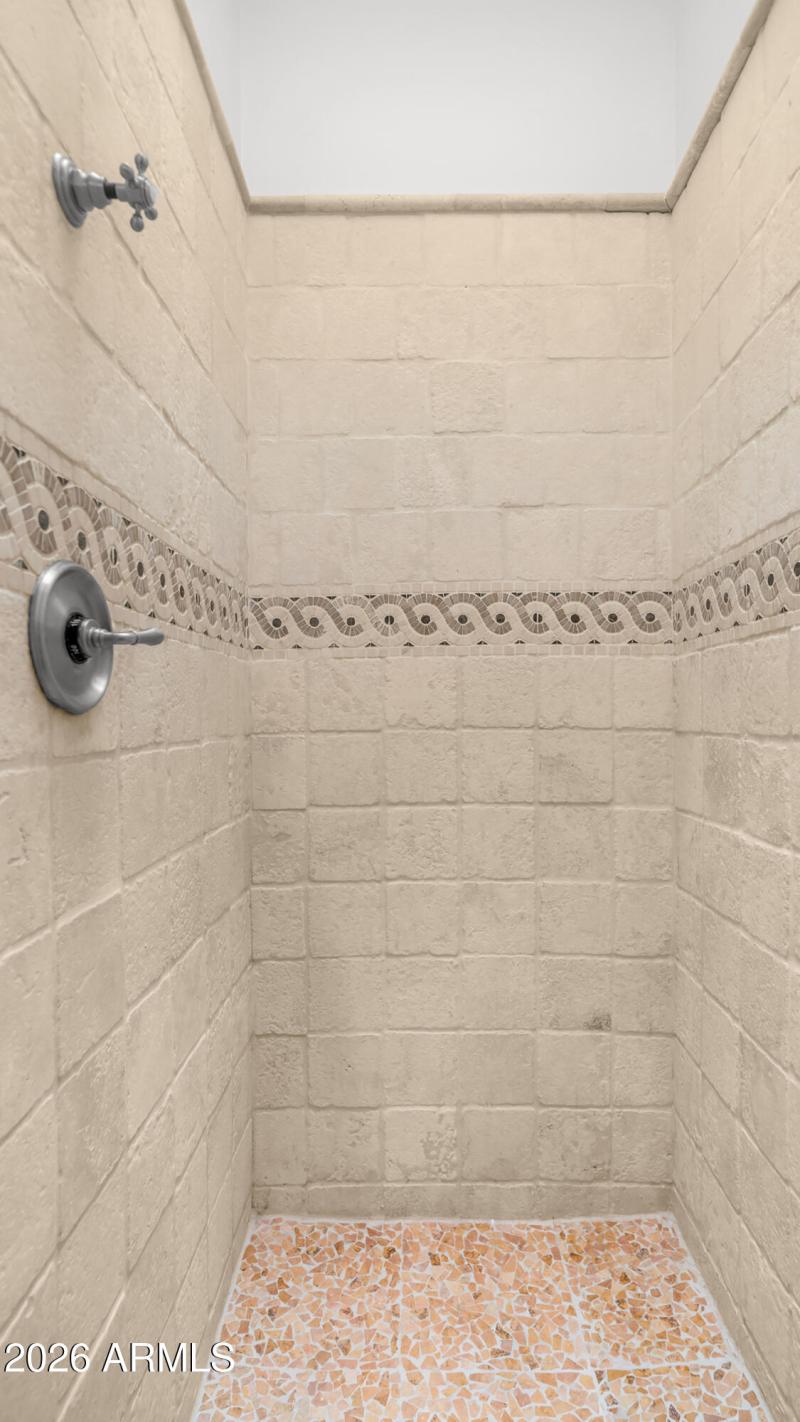 Bath 4 custom tiled shower