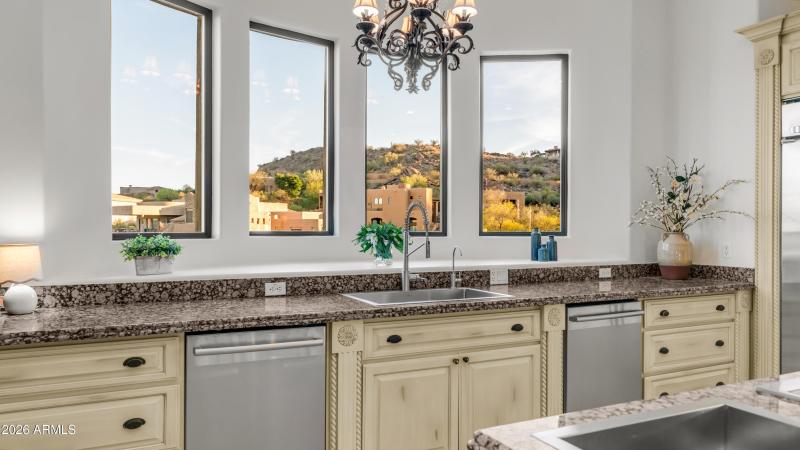 Amazing kitchen with great view