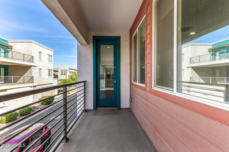 Lower balcony -NW facing