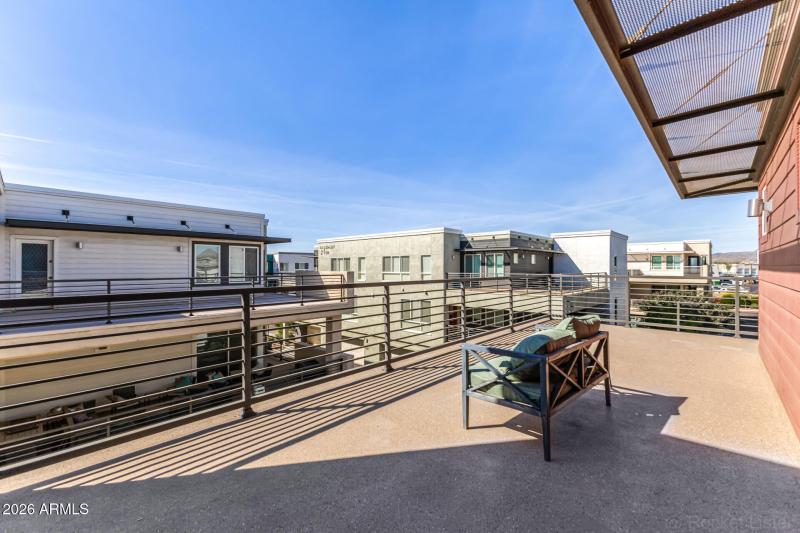 Upper balcony - West facing