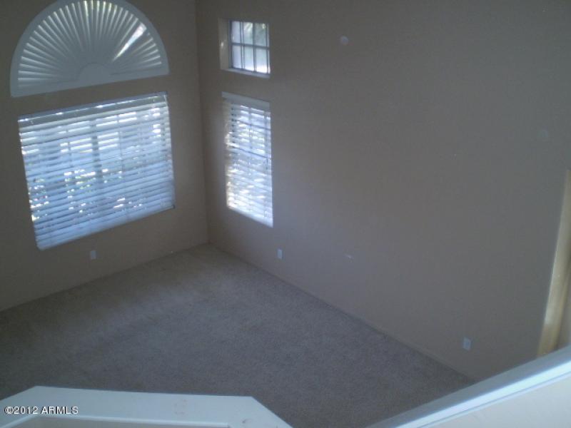 Aerial view of living room