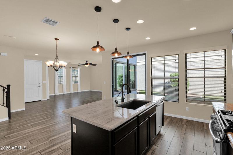 Kitchen looking to Great Room