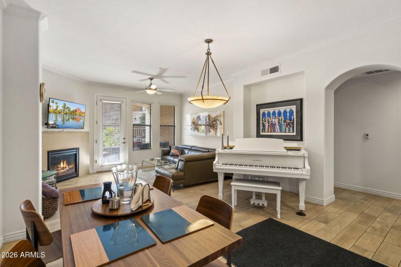 Living Room & Dining Area