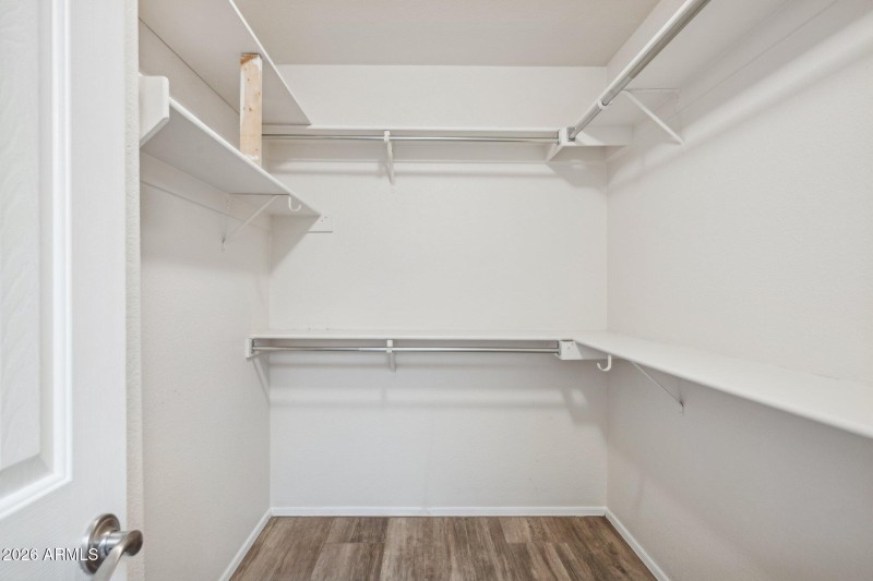 Primary walk-in closet