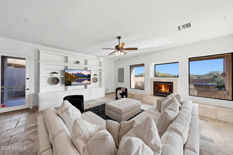 Family Room with Fireplace