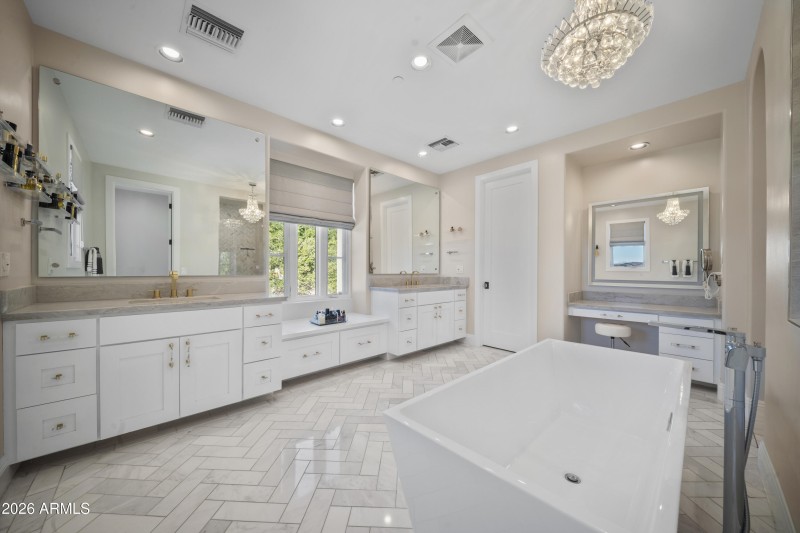 Spa inspired Primary Bathroom