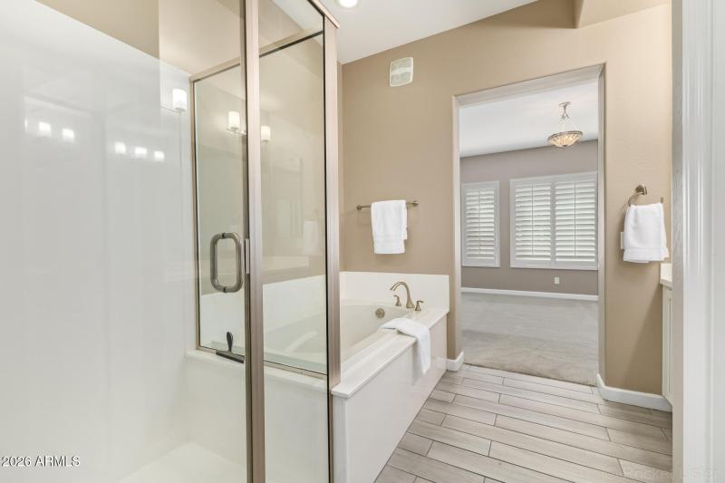 Separate Shower & Soaking Tub