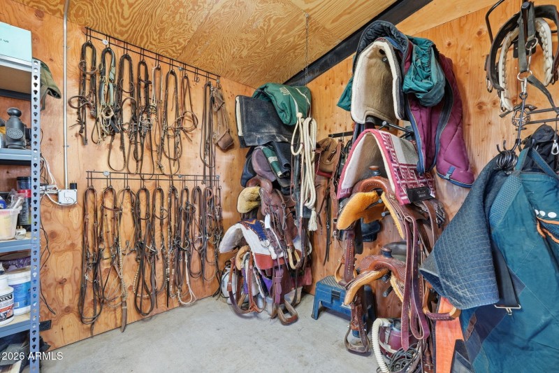 Very Clean and Organized Tack Room
