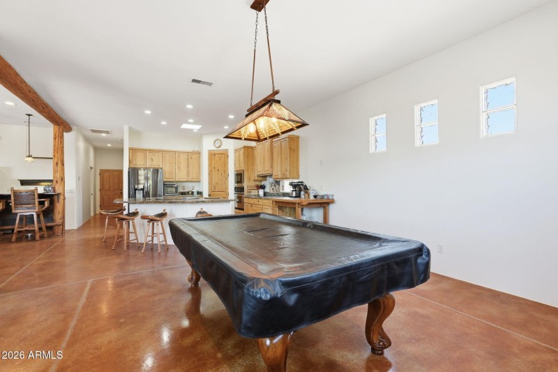 Billiards/ Dining Room Open Concept