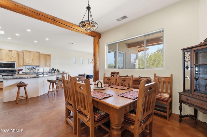 Dining in front room