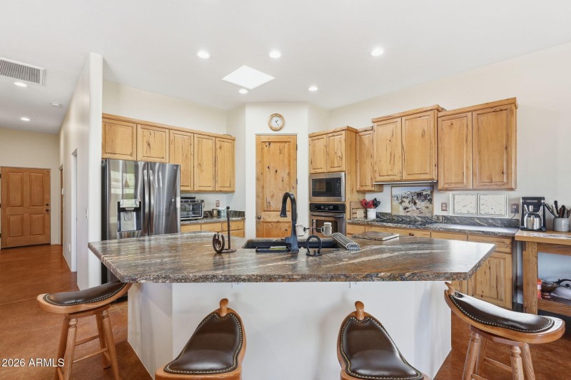 Plenty of island counter space