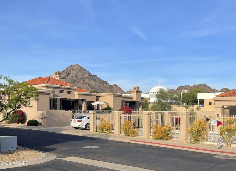 Mountain views from front entry/patio