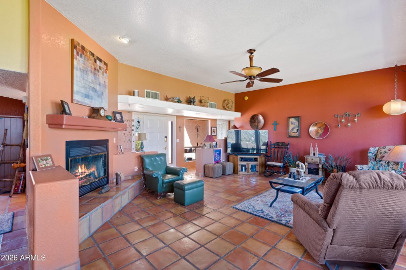 Cozy Fireplace in Living Room