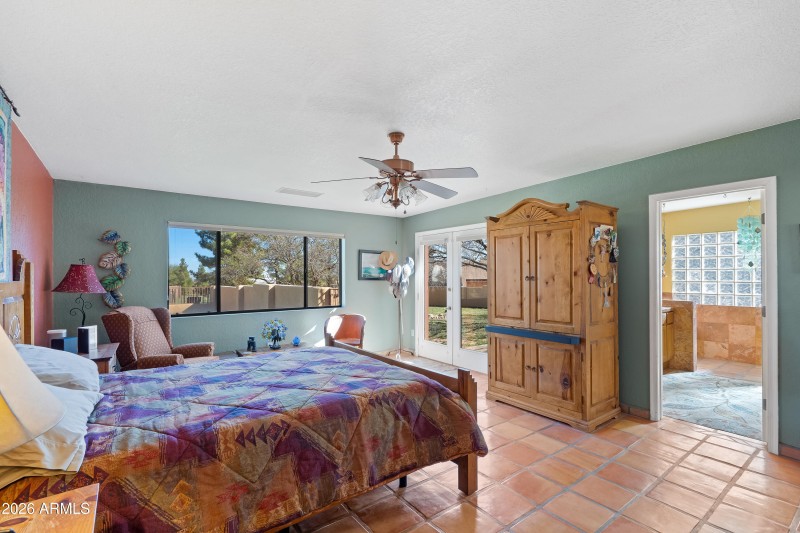 Master Bedroom w/ Courtyard access