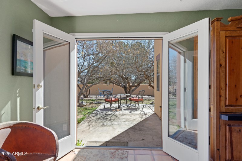 Master Bedroom to Private Courtyard