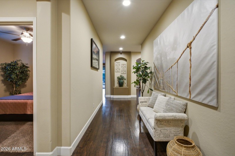 Welcoming entry hallway