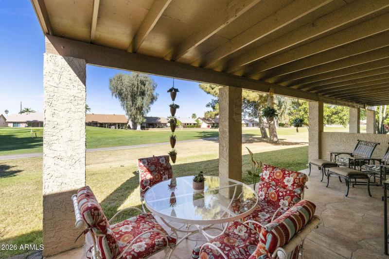 Covered Patio – Seating Area