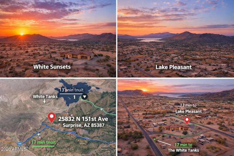 Desert sunsets and scenic views