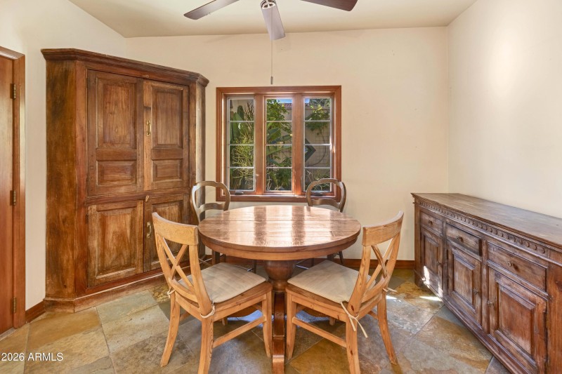 Eat in Kitchen with Credenza and Hutch p