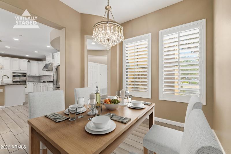 Dining Room Virtual Staged
