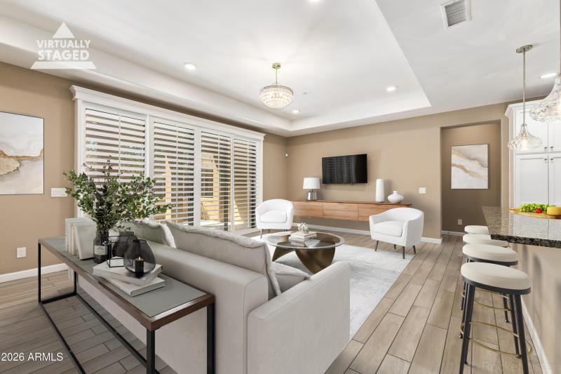 Living Room Virtual Staged