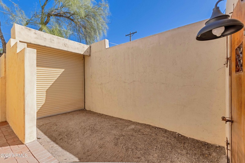 RV Garage Storage Area off Alley