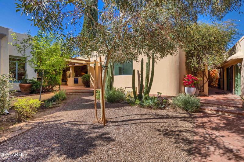 View to Main Residence and Fountain from