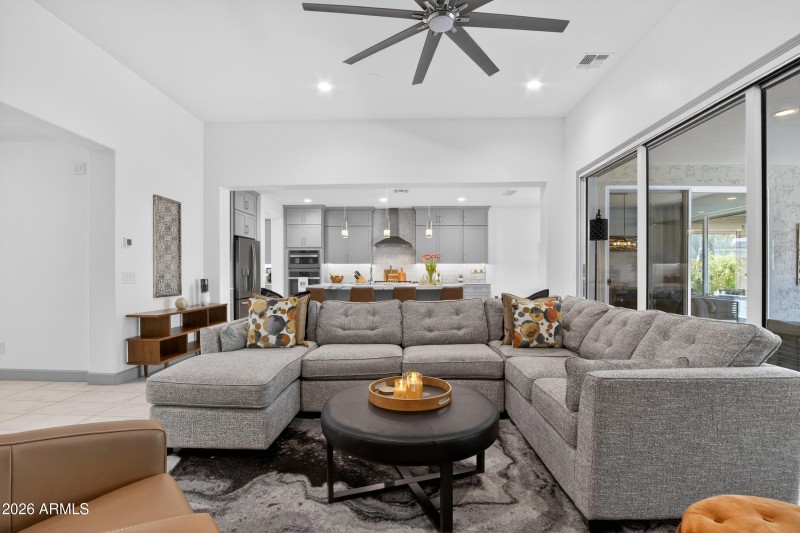 Great room & kitchen