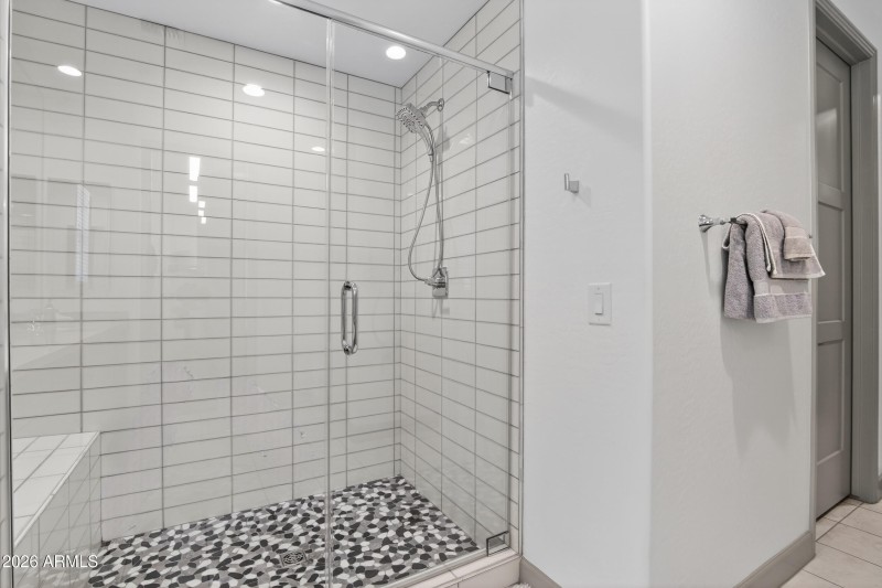 Primary bathroom shower