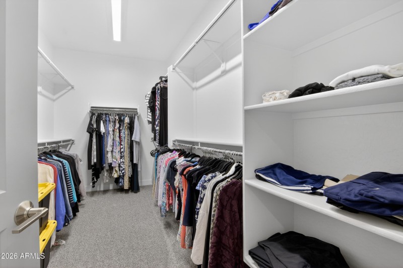 Primary walk in closet