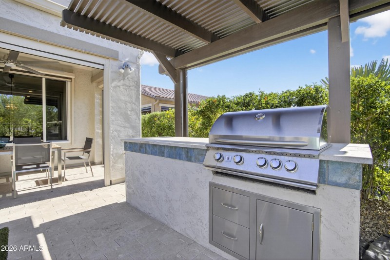 Backyard Built-in BBQ