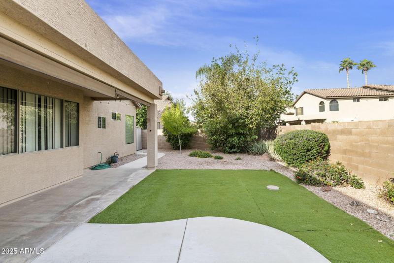 rear patio access with patio door