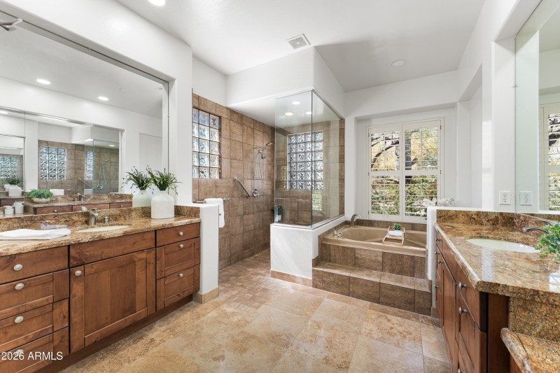 Spacious Primary Bathroom