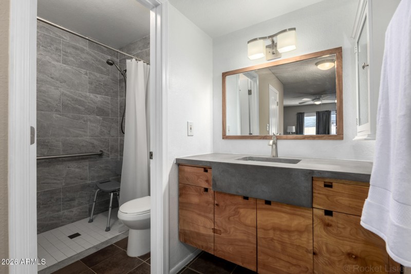 updated primary bathroom