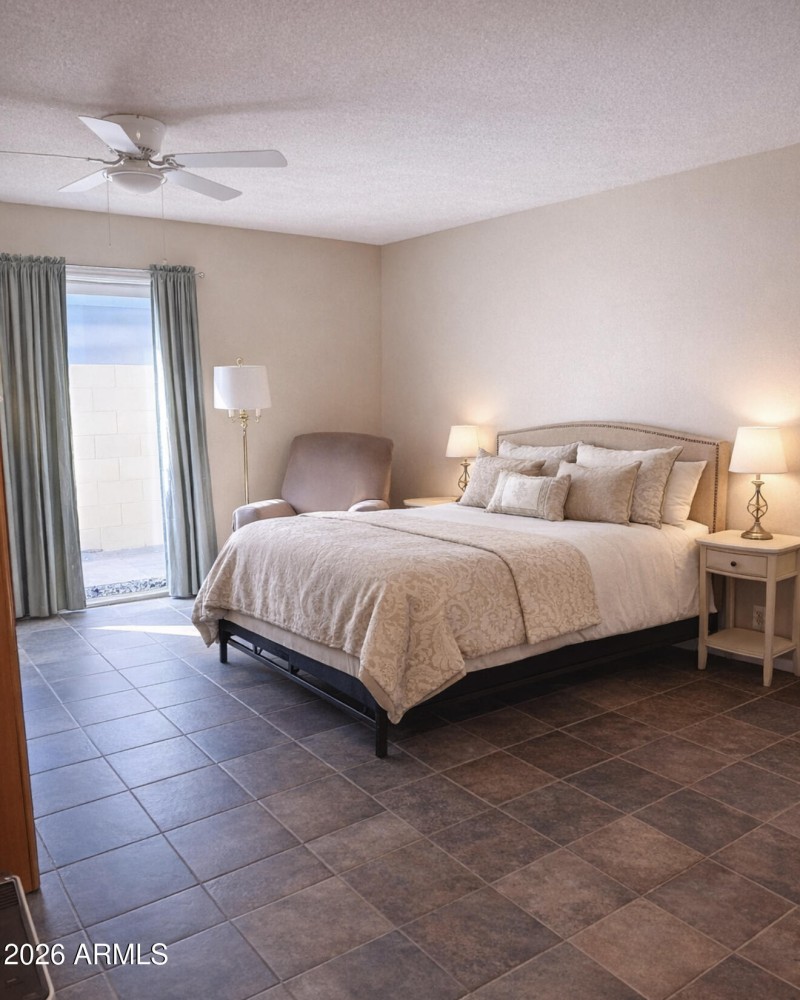 Primary bedroom virtual bedding