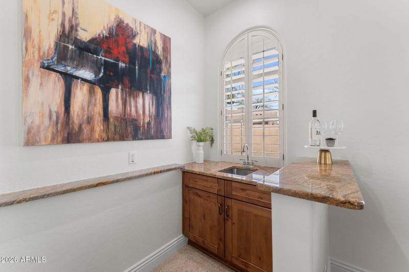 Bar off of Formal Living Room