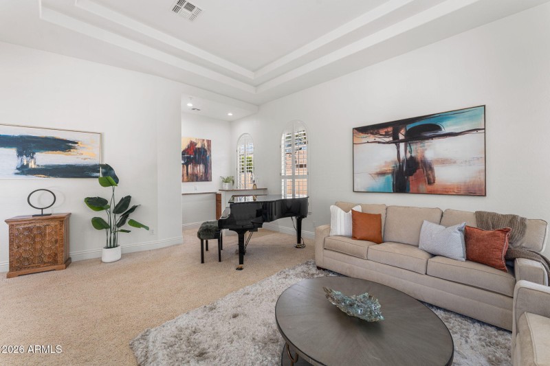 Formal Living Room with Bar