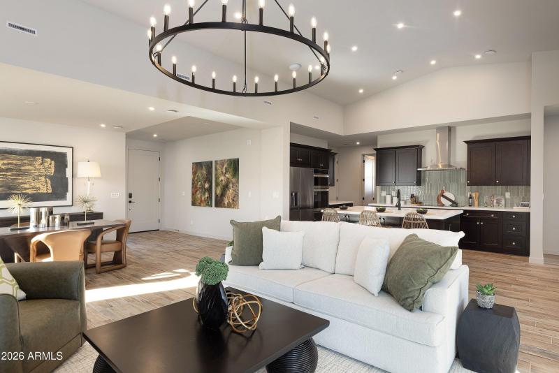 Vaulted Ceilings with Lightingtening