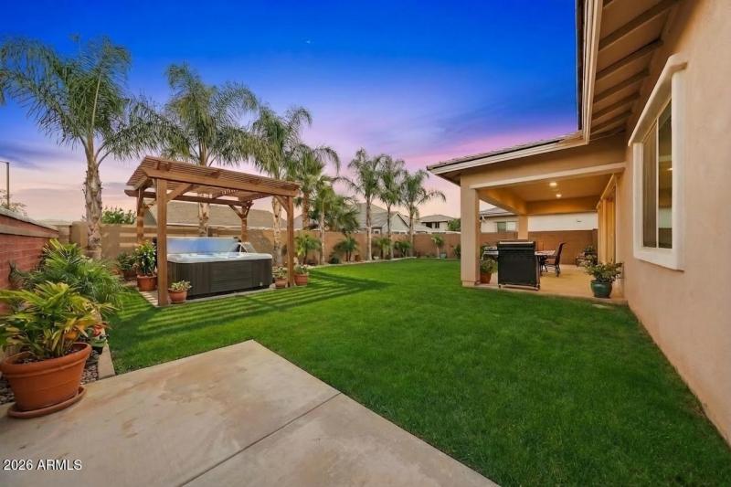 Virtually Staged Backyard