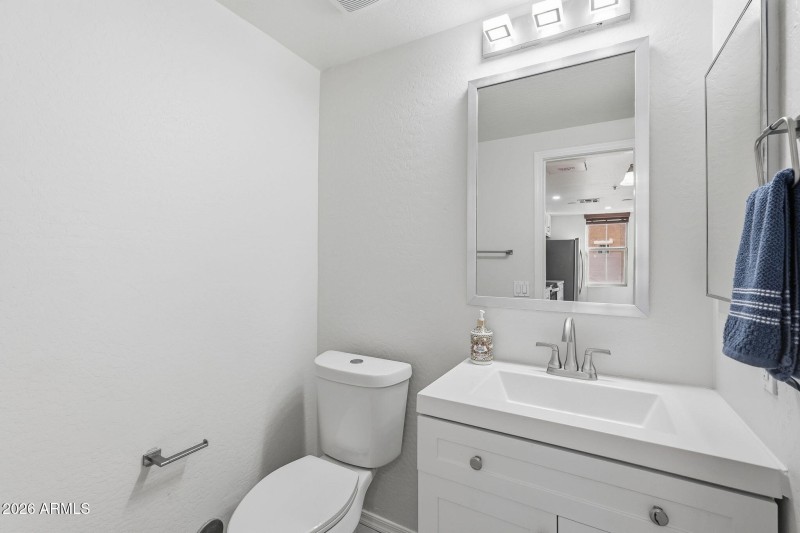 half bath on 2nd level