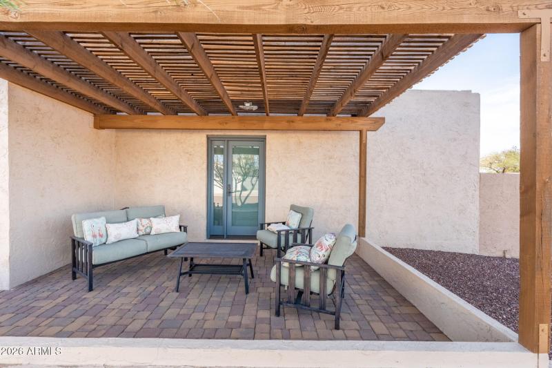 Guest bedroom patio (front)