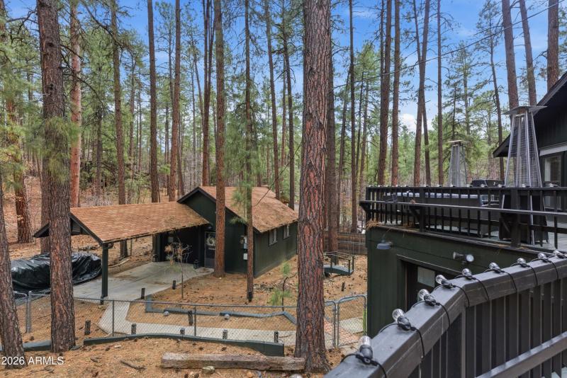 Workshop from upper balcony deck