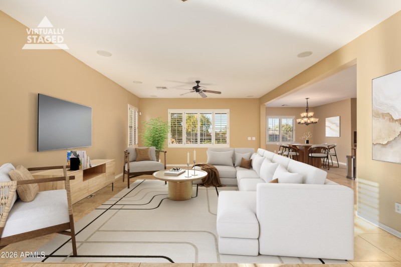 Great Room-Virtually Staged