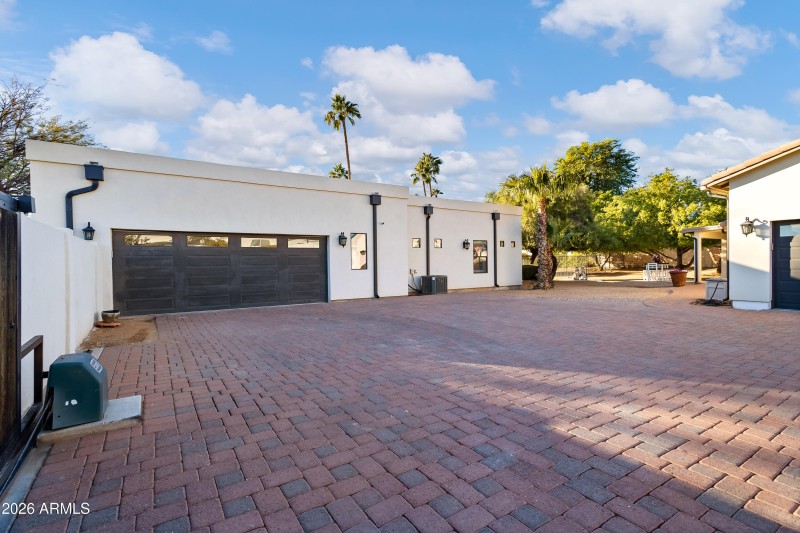 2 car garage for main house