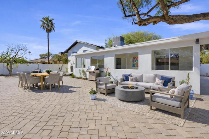 Virtually Staged Spacious Backyard