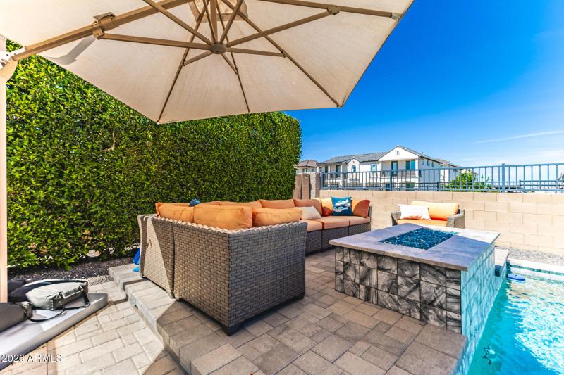 Gas Fire Pit seating area