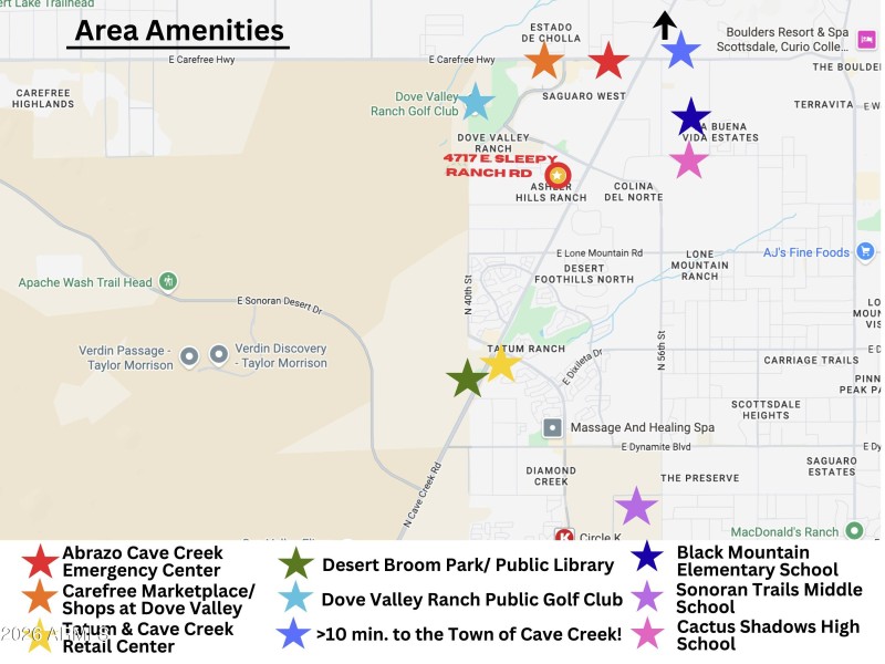 4717 E Sleepy Ranch Rd neighborhood map