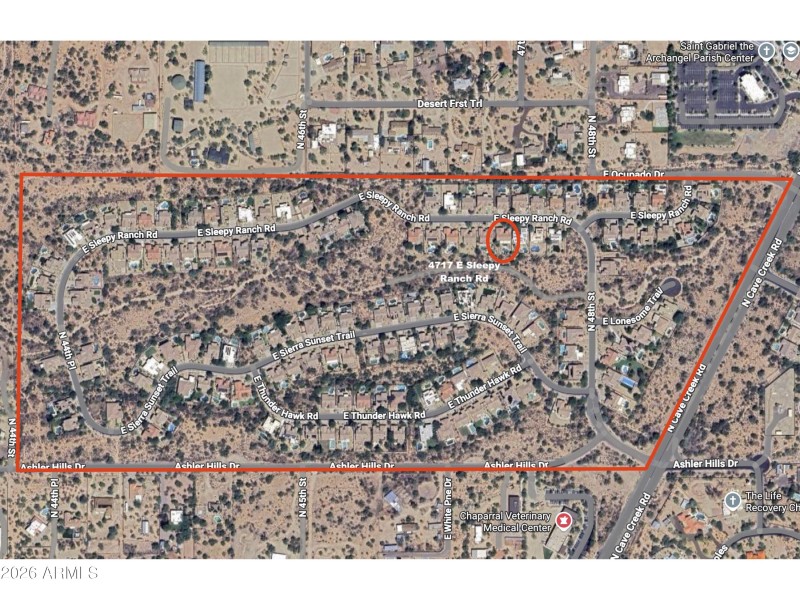 4717 E Sleepy Ranch Rd community map